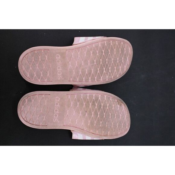 Adidas Girl's Youth Adilette Comfort Slide Sandals Pnk/Wht #FY8834 Size: 2 - Picture 11 of 11